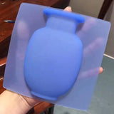 HULIANFU Silicone Sticky Wall   Plant Vases Container Decorations Leaves Body Accessories Outdoor Handmade Pots Soft Bottle Flowers