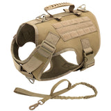HULIANFU Tactical Dog Harness Pet Military Training Dog Vest German Shepherd Dog Harness Molle Vest For Medium Large Dogs