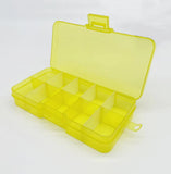 HULIANFU New 10 Slots Cells Colorful Portable Jewelry Tool Storage Box Container Ring Electronic Parts Screw Beads Organizer Plastic Case