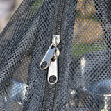 HULIANFU Portable Drying Dryer Rack Net Folding 3 Layer Clothes Hanging Mesh Bag Dish Shelf for Outdoor Camping Herbs Flowers Buds