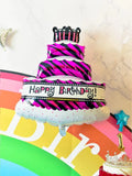HULIANFU New large cake gift box donut popcorn shape aluminum film balloon wedding celebration birthday party scene decoration