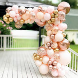 HULIANFU Macaron Balloons Garland Arch Rose Gold Confetti Ballon Wedding Birthday Baloon Birthday Party Decor Kids Baby Shower