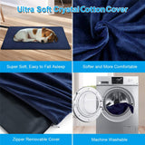 HULIANFU Pet Electric Heating Pad Blanket Pet Dog Cat Winter Warmer Pad Waterproof Adjustable Temperature Dog Mats with Light indication
