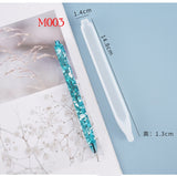 HULIANFU M0003 DIY Handmade Pen Silicone Mold - Epoxy Resin Pen Holder Resin Casting Mold - Penholder DIY Jewelry Making
