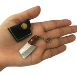 HULIANFU Mini Fold Knife Keychain Stainless Steel Portable Household Fruit Knife Tools Camping Hiking Outdoor Knife Key Pendant