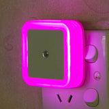 HULIANFU LED Night Light Mini Light Sensor Control 110V 220V EU US Plug Nightlight Lamp for Children Kids Living Roon Hearts Lights