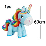 HULIANFU Unicorn Balloon Decoration Happy Birthday Party Supplies Foil Letter Balloon Globos Balony Banner Streamer Baby Shower Balloons