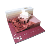 HULIANFU Omoshiroi Block 3D Memo Pads Novelty Famious Movie Building Harry Design New Year Christmas Gift