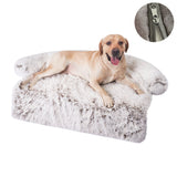 HULIANFU Washable Pet Sofa Dog Bed Calming Bed For Large Dogs Sofa Blanket Winter Warm Cat Bed Mat Couches Car Floor Furniture Protector