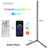 HULIANFU RGB LED Floor lamp Indoor Home Decoration Modern Corner Floor Lamp Living Rome Art Decor Atmospheric Standing Stand Lighting