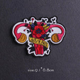 HULIANFU Van Gogh Patch Iron On Patches For Clothing Thermoadhesive Patches On Clothes Japan Anime/Fusible Patch Embroidery Sticker Badge