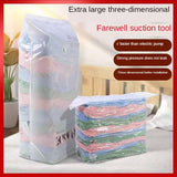 HULIANFU Pumping-free vacuum compression bag three-dimensional storage bag quilt clothing storage bag moving and finishing packing bag