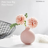 HULIANFU Modern Home Decor Glass Vase Minimalism Living Room Decoration Accessories Vase Decoration Household Flower Vases Gifts