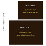 HULIANFU Personalized Wedding Guest Book Unique Wooden Guest Book Wedding Wishes Custom Name and Date A4/A5 Creative Beautiful
