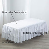 HULIANFU Two Layers Rufflled Bed Skirt Children Baby Crib Bed Skirt Baby Bed Cover Couvre Lit Home Bedding Bedspread Bedroom Bedsheet