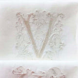 HULIANFU Letters Embroidery  Table Napkin  White Wedding Party Holiday  Decorative  Towel  Rectangular  Hand Towels