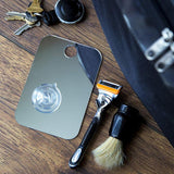 HULIANFU Unbreakable Portable Traveling Mirror Anti Fog Shower Mirror Bathroom Fogless Free Mirror Washroom For Man Shaving Mirror Travel