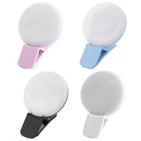 HULIANFU Mini Q Selfie Ring Light Portable Flash LED USB Clip Mobile Phone Fill Lamp Led Mirror Neon Sign Selfie Ring Makeup Lightings