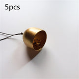 HULIANFU 2023 5Pcs Christmas Metal Small Bell Tree Pendant Decoration Xmas Party Wind Chimes DIY Material Crafts Accessories