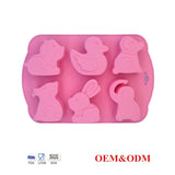HULIANFU Silicone Molds for Soap Handmade Soap Mould Diy Round Cute Animal Fish Shape Making Soaps Candle Chocolate