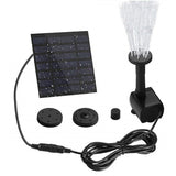 HULIANFU Solar garden fountain pump, solar garden fountain waterfall, solar outdoor bird bath running water fountain