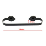 HULIANFU Magnetic Towel Bar Holder for Kitchen,Refrigerator, RV,Restroom,Bathroom Storage, Black or Silvery