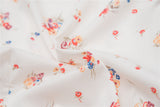 hulianfu Women Shirt Spring and Summer New Ladies Floral Print V-neck Short-sleeved Shirt