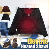 HULIANFU Winter Electric Blankets Heated Shawl Wrap 5V USB Detachable Heated Pad Throw Blanket for Home Office Sofa 45x80cm