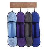 HULIANFU Pet Dog Bath Towel Microfiber Ultra-Absorbent Cat Small Dogs Drying Towel Blanket With Pocket For Large Dogs Bathrobe