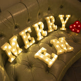 HULIANFU Luxury Alphabet Letter LED Lights Luminous Number Lamp  Battery Night Light for Home Wedding Birthday Christmas Party Decoration