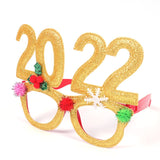 HULIANFU 2023 Christmas Headbands Christmas Tree Reindeer Antlers Hairband Xmas Party Kids Hairhoop  Christmas Glasses Photo Booth Props