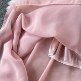 hulianfu Yellow/Purple/White Chiffon Dress Women Sexy Slash Neck Ruffle Robe Elegant Ruffle High Waist Vestidos Female Beach Vacation New