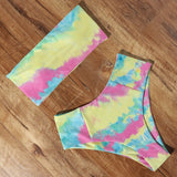 Sexy Animal Printed Bathing Suit Female Push Up Bikini High Waisted Swimsuit Bandage Bikinis Bandeau Swimwear Women Biquini
