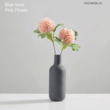 HULIANFU Modern Home Decor Glass Vase Minimalism Living Room Decoration Accessories Vase Decoration Household Flower Vases Gifts