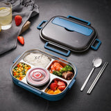 HULIANFU Stainless Steel Lunch Box For Kids Food Storage Insulated Lunch Container Japanese Snack Box Breakfast Bento Box With Soup Cup