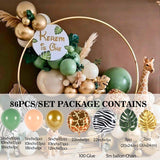 HULIANFU Rose Apricot Balloon Garland Arch Kit Wedding Birthday Party Decoration Kids Confetti Latex Balloons Baby Shower Decor Baloon