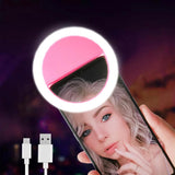 HULIANFU Led Selfie Ring Light Novelty Makeup Lightings Led Selfie Lamp Mobile Phones Photo Night Light Led Mirror Neon Sign Selfie Ring
