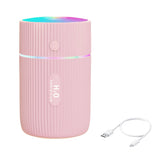 HULIANFU Portable 300ml Humidifier USB Ultrasonic Dazzle Cup Aroma Diffuser Cool Mist Maker Air Humidifier Purifier with Romantic Light