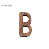 HULIANFU NEW Nordic Style Black Walnut Letter Decorative Letters Combination Wall Decoration DIY Letter Home Decoration Wooden Alphabet