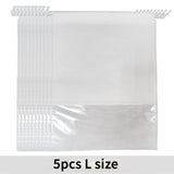 HULIANFU Shoes Storage Bag Closet Organizer Non-woven Travel Portable Bag Waterproof Pocket Clothing Classified Hanging Bag 5pcs L size