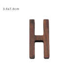 HULIANFU NEW Nordic Style Black Walnut Letter Decorative Letters Combination Wall Decoration DIY Letter Home Decoration Wooden Alphabet