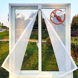 HULIANFU Insect Window Screen Zipper Opening and Closing Self-Adhesive Mosquito-Proof Net Indoor Fly Curtain Mesh Invisible Customizable