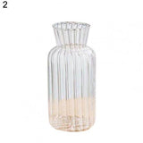 HULIANFU Simple Transparent Glass Small Vase Nordic Decoration Living Room Flower Home Vases For Flowers Aromatherapy Bottle