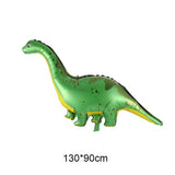 HULIANFU Large 4D Walking Dinosaur Foil Balloons Jungle Animal Boys Birthday Party Decors Jurassic  Standind Dragon Kids Toys Air Globos