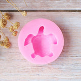 HULIANFU Silicone Fondant Mold Cute lovely Sea Turtle Shape Ocean Theme Fondant Cake Decoration Gum Paste Chocolate Mould Small Size