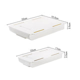 HULIANFU Self Stick Pencil Tray Desk Table Storage Drawer Organizer Box Under Desk Stand Self-adhesive under-drawer storage box