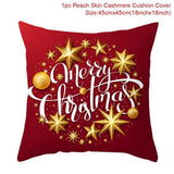 HULIANFU Santa pillowcase Happy New Year 2023 Xmas Gifts  Christmas Decor For Home Merry Christmas Ornament Navidad Natal Xmas Gifts