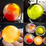 HULIANFU New 5CM Round Ball Ice Cube Mold DIY Ice Cream Maker Plastic Ice Mould Whiskey Ice Tray for Bar Tool Kitchen Gadget Accessories