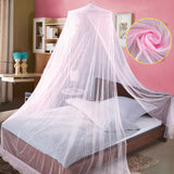 HULIANFU Universal Elegant Round Lace Insect Bed Canopy Netting Curtain Dome Polyester Bedding Mosquito Net Home Furniture Dropshipping