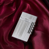 HULIANFU New  Loudly Gas Lighter Square Metal Sideslip Mini Lighters Flint Cigarette Lighters Smoking Accessories Gadgets for Men